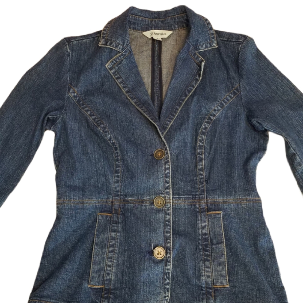 St. John's Bay Denin Jacket Blazer M